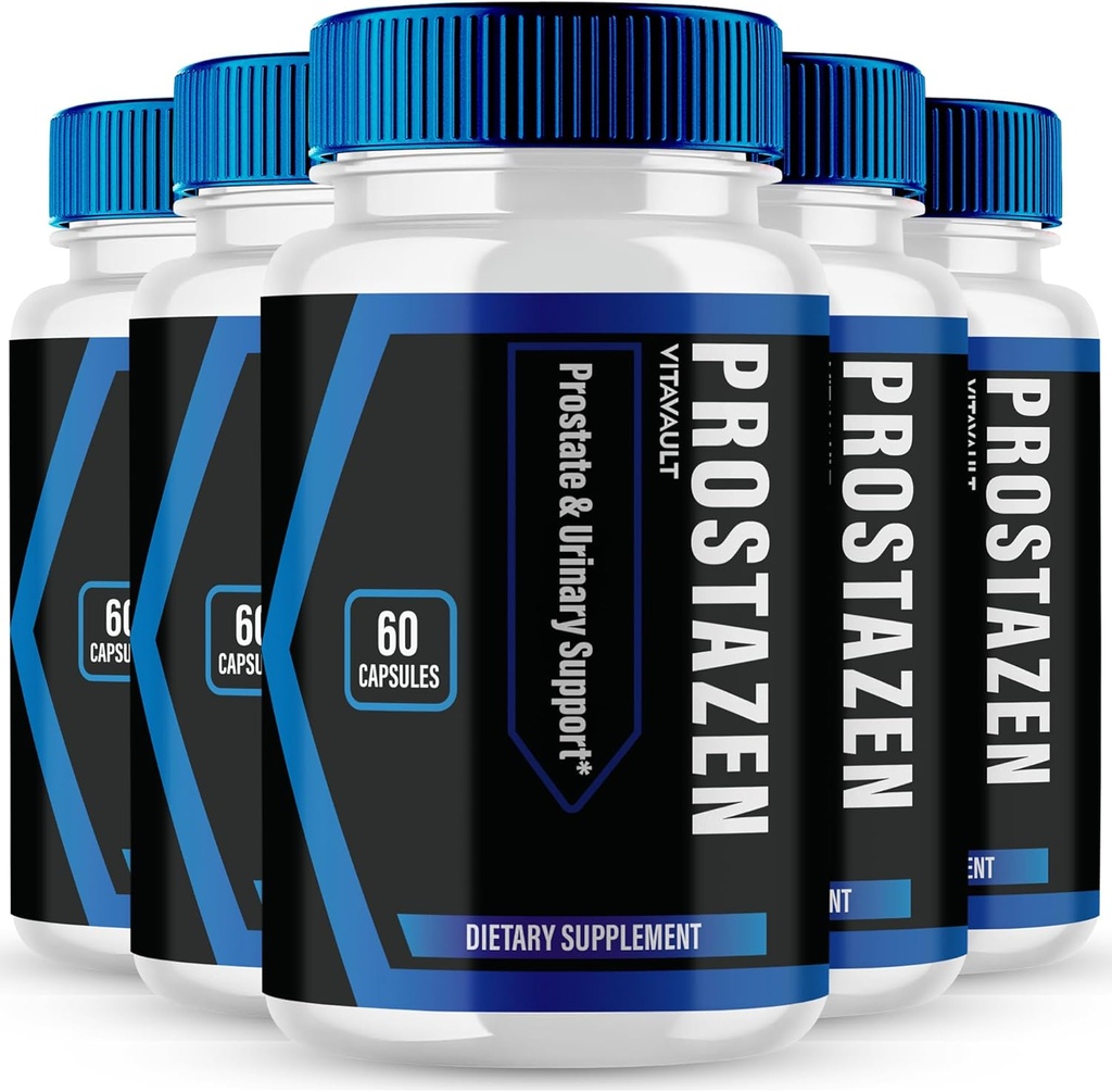 Prostazen Capsules, Prosta Zen Prostate Health Supplement Pills - Extra Strength, Prostazen Pills Supports Prostate Heath All Natural Formula, Prostazen Prostate Capsules Reviews (5 Pack)