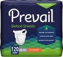 Prevail Ακράτεια Unisex Belted Shields, Disposable Adult Belted Shield for Men & Women - Extra Absorbency - 120 Count (4 συσκευασίες των 30)