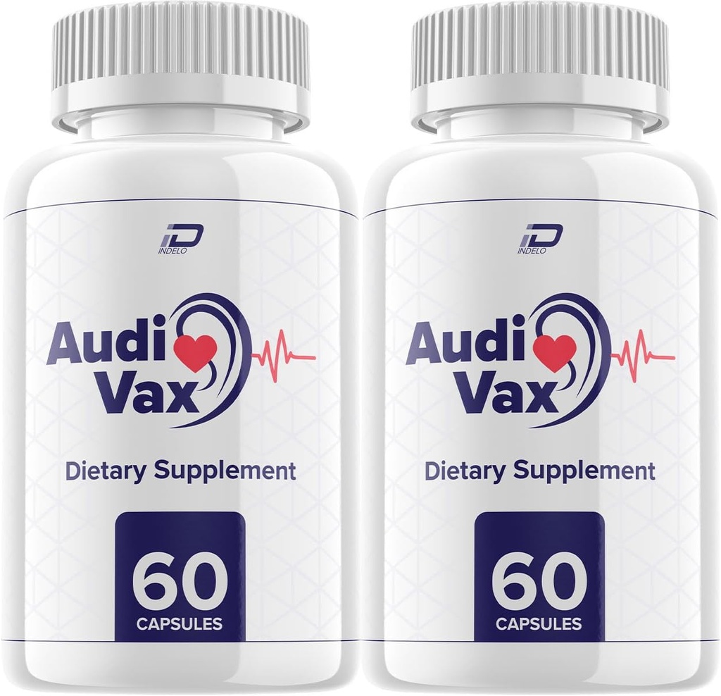 AudiVax Max Ear Support Capsules - AudiVax Ear Health Supplement, İç Kulak ve Orta Kulak Sağlığını Geliştirmiş Akışla - İşitme kaybı ve Ear Ringing Yorumları için Audivax (2 Pack - 120 Capsules)