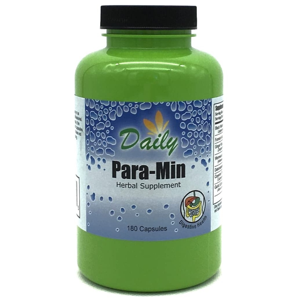 Daily para-MinTM (Μαύρη Γουόλνατ Hull, Fumaric Acid, Ginger Root, Wormwood Herb, Diatomic Earth, Cayenne Fruit & Garlic Bulb)