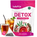 LULUTOX Detox Çay - Dandelion ve BTC ile Detox Cleanse, Flat Belly, Bloating, Sağlıklı Kilo ve Digestive Health - Women & Men - Peach Flavor (28 hizmet)