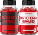 Keto ACV Gummies (90 Count) Σύνθετη απώλεια βάρους Formula Υποστήριξη Υγιεινή πέψη & Μεταβολισμός - Tart Cherry Gummies (90 Count) Uric Acid Level Support with Celery Seed Extract - NON GMO & Made in US