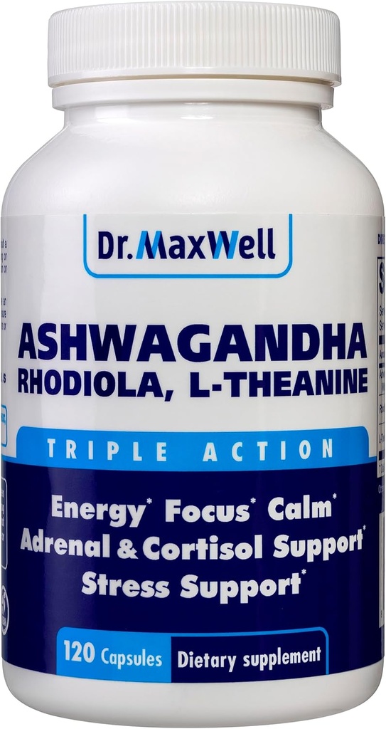Cortisol Manager συμπλήρωμα, υποστηρίζει χαλάρωση, Mood & Sleep in Times of Occasional Stress, Ashwagandha Rhodiola Adaptogens, βοηθά στη διατήρηση των φυσιολογικών επιπέδων κορτιζόλης, 120 κάψουλες