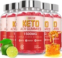 (5 Pack) Mitsubishi ACV Gummies Extreme of 1500MG, Gummies, Apple Cider Vinegar Formulat Juice ve B12, Vegan ve GMO, 300 Gummys