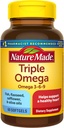 Nature Made Triple Omega 3-6-9, 60 Softgels, Omega συμπλήρωμα για την υγεία της καρδιάς (πακέτο των 3)