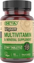 DEVA Vegan Demir, Vitamin C, E, B Kompleks Vitaminleri, çinko, 90 Tiny Tabletler