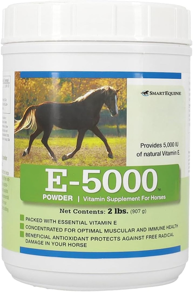 E5000 Toz | Vitamin E for Horses | Antioksi Support with Horse Vitamin E Supplement | Optimal Kas & Wellness Support | 2 lb