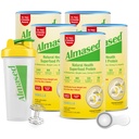 Almased | Yüksek Protein Shakes | Meal Change Shake | MealChange Toz for Kilo Kaybı için Shaker Şişe (Vanilla Flavor, 5 Cans of 17.6 oz + Scoop)