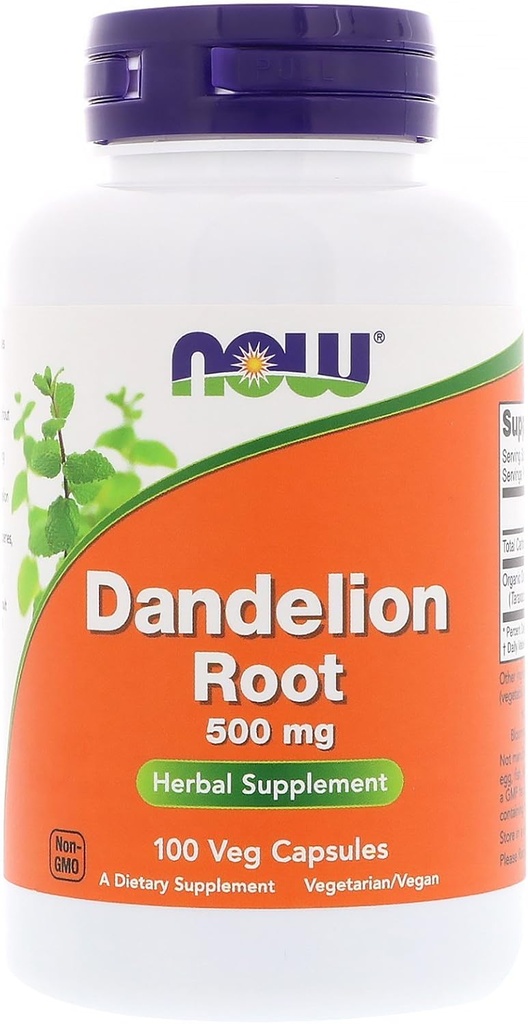 Şimdi Dandelion Root 500 mg, 100 Capsules (Pack of 3)