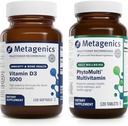 Μεταγονική Bundle - D3 5000 & PhytoMulti Without Iron - 120 Softgels D3 5000 για την Ανοσολογική Υποστήριξη, την Υγεία των Οστών & την Υγεία της Καρδιάς - 120 Tablets PhytoMulti Without Iron for Συνολική Υγεία & Γήρανση