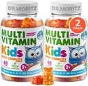 DR. MORITZ Çocuklar Multivitamin Gummies - Çocuklarla A C D E B6 B12 Çinko ve Daha Fazla - Tamam Günlük Destek - Vejetaryen ve Non-GMO, 2 Pack (120)
