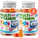 DR. MORITZ Çocuklar Multivitamin Gummies - Çocuklarla A C D E B6 B12 Çinko ve Daha Fazla - Tamam Günlük Destek - Vejetaryen ve Non-GMO, 2 Pack (120)