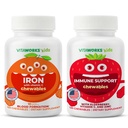 Çocuklar Demir 10 mg + Vitamin C Chewables + Elder + çinko + C Chewables Sche
