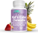 Çocuklara Yönelikler - Daily Supplement, Sugar-Free & Melatonin-Free, Sağlıklı Stres Cevap & Focus, Fast-Absorbing Magnezyum with L-Theanine, Fruit Karma Flavor,