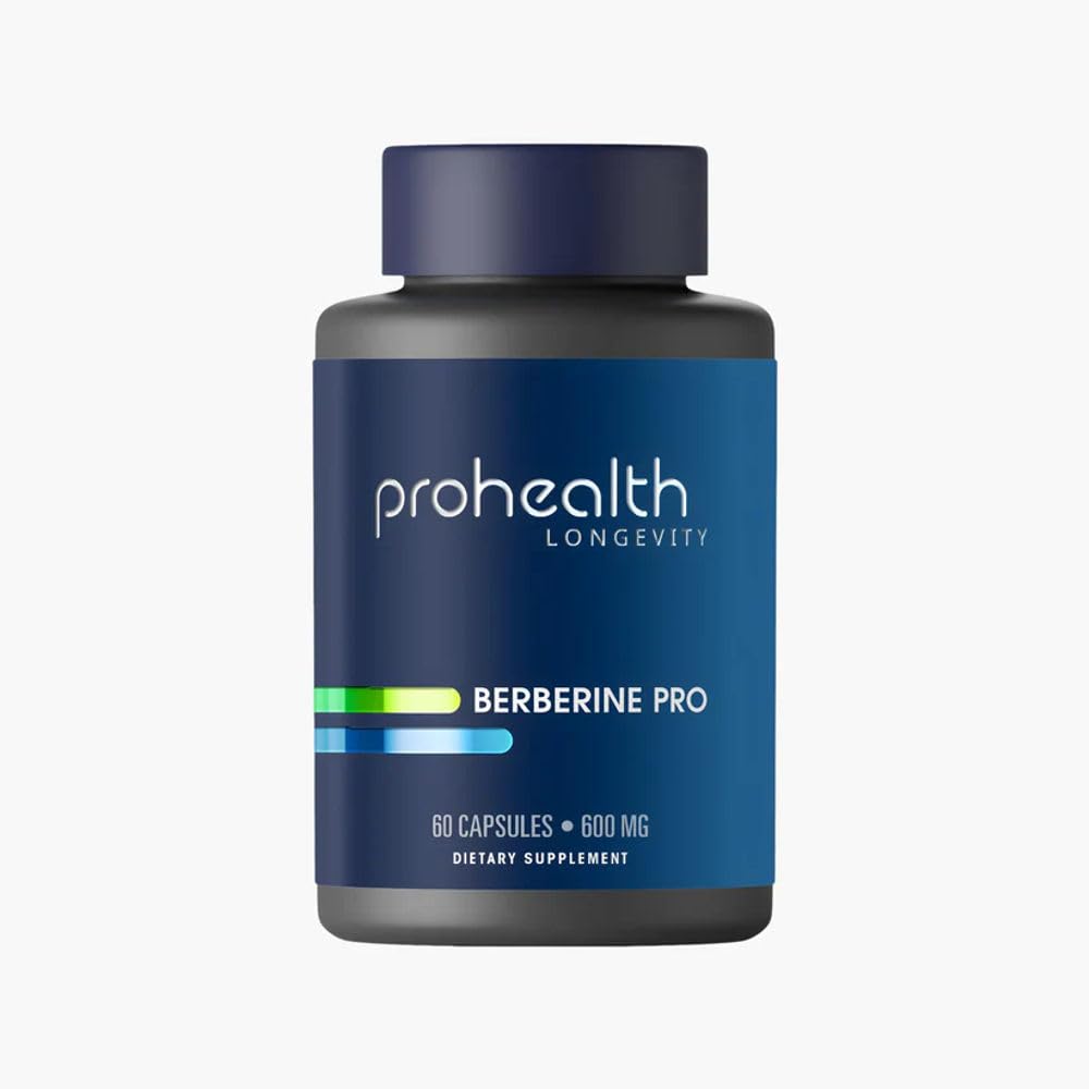 ProHealth Berberine Pro. Προάγει το Νεανικό Μεταβολισμό + Υγιεινή Σύνθεση Σώματος. με Alpha Lipoic Acid & Black Pepper Extract. 1.200 mg ανά 2 Cap Serving, 60 Caps.