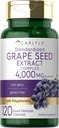 Carlyle Grape Tohumu 4.000 mg | 120 Hızlı Yayın Kapsülleri | Polifenollerle Standartlaştırılmış Ekstraksiyon Kompleksi | Gluten Ücretsiz Supplement Supplement
