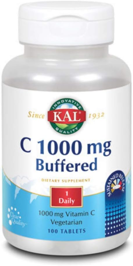 KAL Vitamin C δισκία παρατεταμένης αποδέσμευσης, 1000 mg, 100 Count