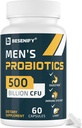Probiotics for Men, 500 Billion CFUs & 12 Strains, Men's Probiotic with Turmeric, Cranberry, Goji - Probiotics for Digestive Health, Immune, Stomach, Bloating & Gut Health for Men, 60 Pro Biotics Caps