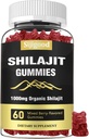 Shilajit Gummies with 85+ Trace Minerals Supplement, Shilajit for Men & Women - 60 Karma Berry Flavored Gummies