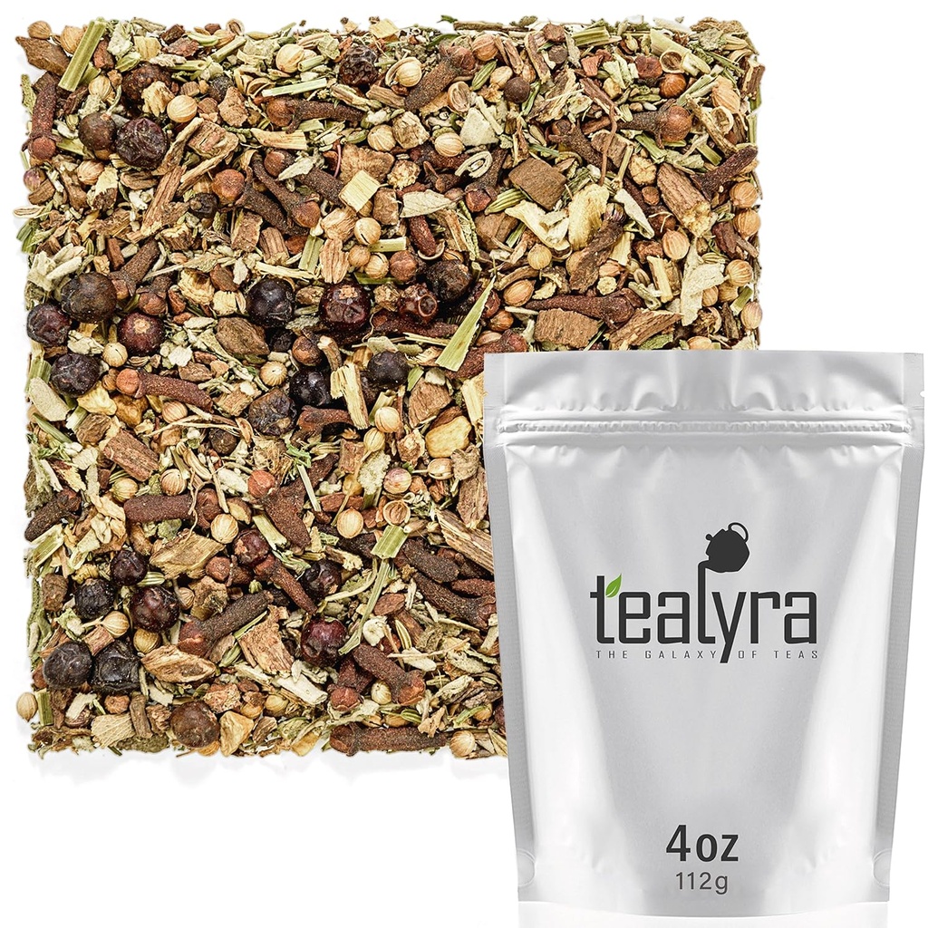 Tealyra - Blood Cleanser Τσάι - Wellness Detox - Υγεία Τονωτικό - Dandelion - Ginger - Loose Leaf Herbal Tea - Φυσικό Καθαριστικό - Διουρητικό Τσάι - Χωρίς καφεΐνη - 112g (4-oυγγιά)