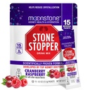 Moonstone Stone Stopper Drink Mix, Cranberry Raspberry, Kidney Stone Prevention, Food Oxalate Protector, Urologists tarafından Hydration ve Support Kidney Health, 15 Day Supply