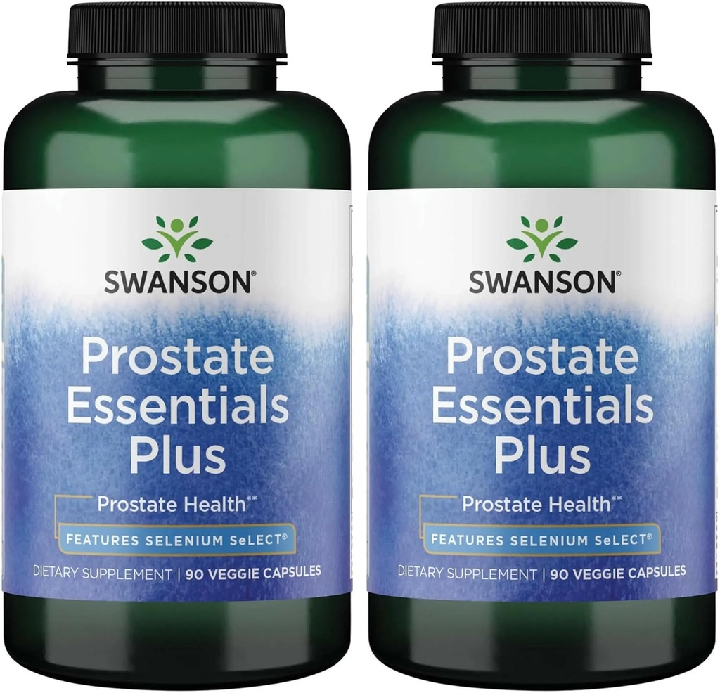 Swanson Prostate Plus - Sağlıklı Urinary Tract Flow & Frekansı Geliştirmek için Doğal Supplement - Genel Olarak Prostate Health 90 Veg Capsules (2 Pack)