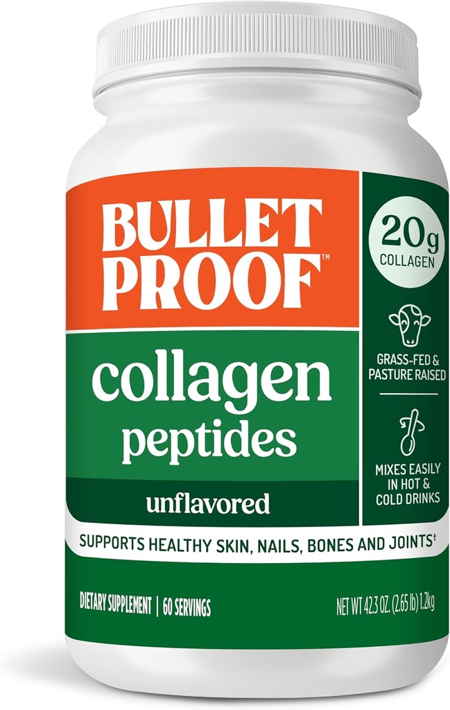 Kurşunlu Unflavored Collagen, Toz, 42.3 Ounces, Grass-Fed Collagen Protein ve Deri, Bones ve Ortaklar için Amino Asitler, Ambalaj Vary