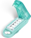 DUBSTAR Pill XS Küçük ve Küçük Piller için Splitter, Küçük veya Büyük Pills için Multi Tabletler (Cyan) için Atıcı Pill Splitter (Cyan)