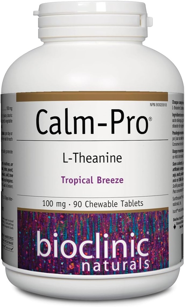 Bioclinic Calm Pro Chewable Tablets, 90 Count
