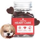 Dr.by HeartUp Heart Care Supplements for Dogs and Puppy - Colostrum, L-Carnitine ve Coenzyme Q-10-2.82 oz (80g), 70 Cheese Flavored Soft Chews