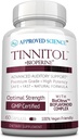 Εγκεκριμένη επιστήμη Tinnitol - Εμβοές συμπλήρωμα υποστήριξης - Ease Ringing in The Ears - Boost Inner Ear Health - 60 κάψουλες - Made in The USA