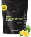 Livingood Daily Electrolytes Powder, Electrolytes Hydration Drink Mix Με Βιταμίνη C, Μαγνήσιο, Αλάτι Ταυρίνης & Θάλασσας, Συμπλήρωμα Ηλεκτρολυτών για Ενέργεια & Ενυδάτωση, Κέτο, Λεμόνι Lime Γεύση, 30 Μερίδες