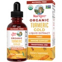 MaryRuth Organics USDA Turmeric Gold Liquid Drops | Herbal Mix | Turmeric Curcumin | Black Pepper | Cassia Cinnamon Bark | Ginger Root | Immune Support | Non-GMO Project  Valid | Vegan | 1oz