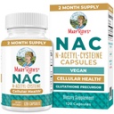 MaryRuth Organics NAC Supplement N-Acetyl Cysteine | 2 Ay Supply | NAC 1000 mg per Service | Vegan Capsules | Gluthamine Precursor | Amino Acid | Non-GMO | Gluten Free | 120 Count | 60 Hizmetler