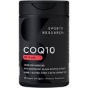 Spor Araştırmaları CoQ10 (100 mg) Daha İyi Aborpsiyon için w/Coconut Oil & Bioperine (Black Pepper) Geliştirildi (120 Veggie Softgels)