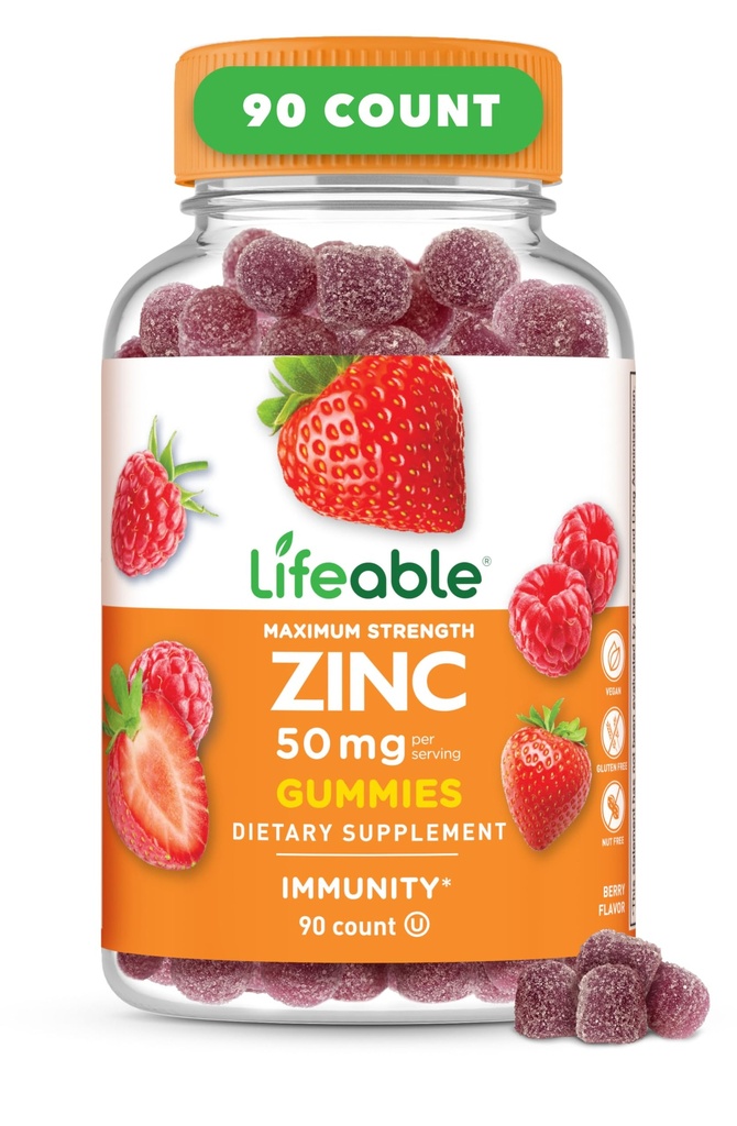 Ζωηρός ψευδάργυρος Gummies 