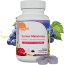 Zahler Junior Melatonin, Natural Grape, 60 Chewable Tabletler (1 mg per Tablet)