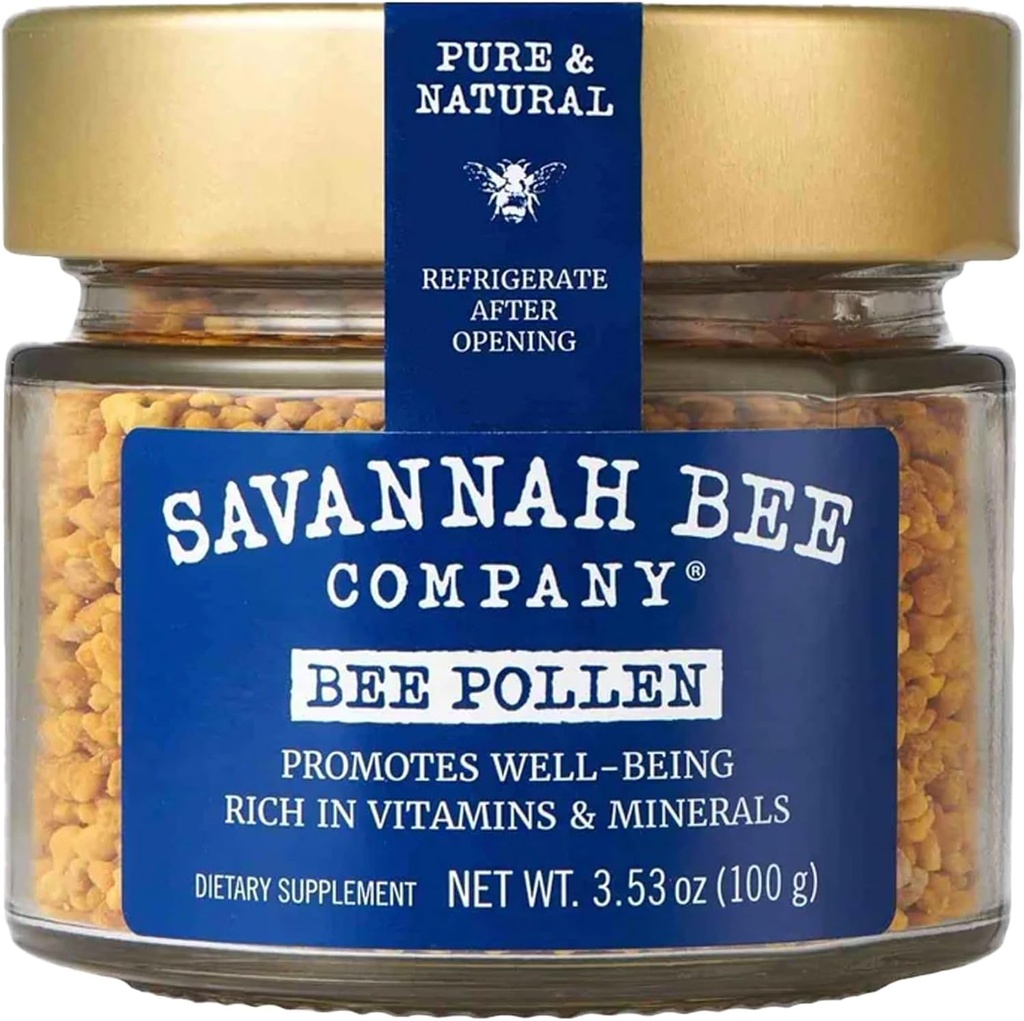 Bee Pollen Supplement by Savannah Bee - Immune System Support - Güçlü Antioksi - Vitaminler ve Minerallerde Zengin - 100% Doğal ve Raw