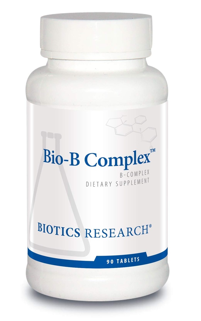 Biotics Research Bio B Complex Υψηλής Ικανότητας B-Complex με Folate και Βιταμίνες B2, B6 και B12 για την παραγωγή ενέργειας, Υποστηρίζει Καρδιαγγειακή λειτουργία, μεταβολική Pathways, Εγκεφαλική Υγεία 90 Tabs