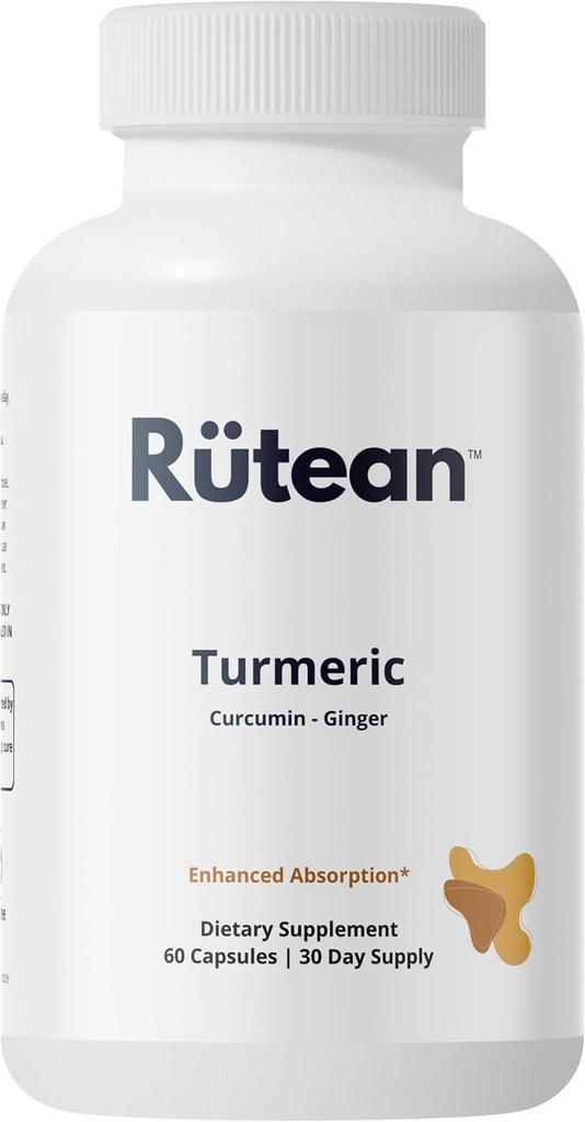 Turmeric Capsules - Yüksek Potency Turmeric Curcumin Capsules with Ginger & Black Pepper - Ortak Destek - 60 Capsules