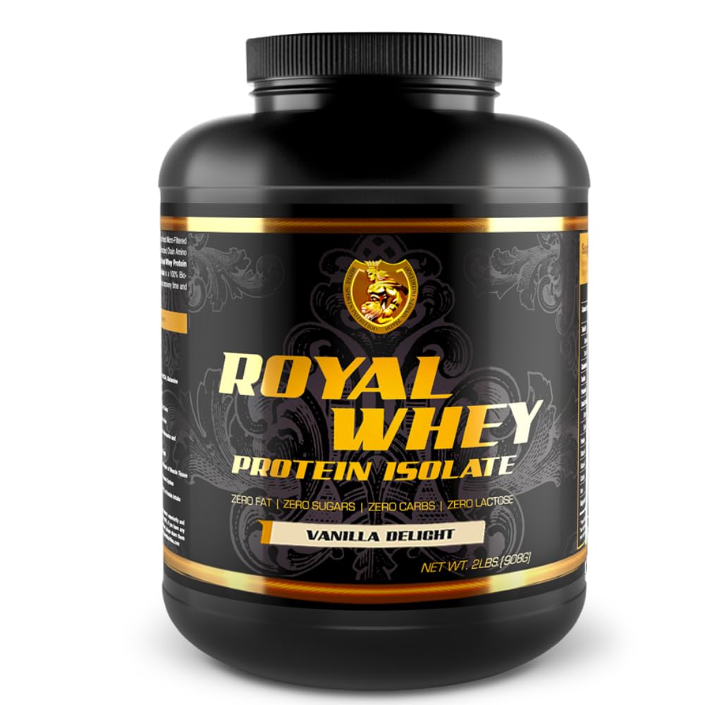 RSN Royal 100% Isolate protein Toz | 27g proteini | 0 Sugar | 1g Carbs | 5 lbs | 76 Servisler | Vanilla Delight