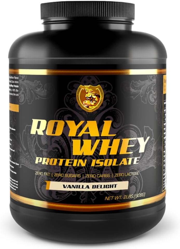 RSN Royal 100% Isolate protein Toz | 27g proteini | 0 Sugar | 1g Carbs | 5 lbs | 76 Servisler | Vanilla Delight