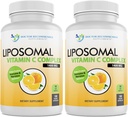 Liposomal Vitamin C 1400mg Per Servis - Yüksek Abvitamin Ascorbik Asit, Lypo-Spheric C Kompleks Immune Support Supplement w/Powerful Antioksis and Collagen ATM, (180 Veggie Caps 2 Pack)