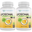 Liposomal Vitamin C 1400mg Per Servis - Yüksek Abvitamin Ascorbik Asit, Lypo-Spheric C Kompleks Immune Support Supplement w/Powerful Antioksis and Collagen ATM, (180 Veggie Caps 2 Pack)