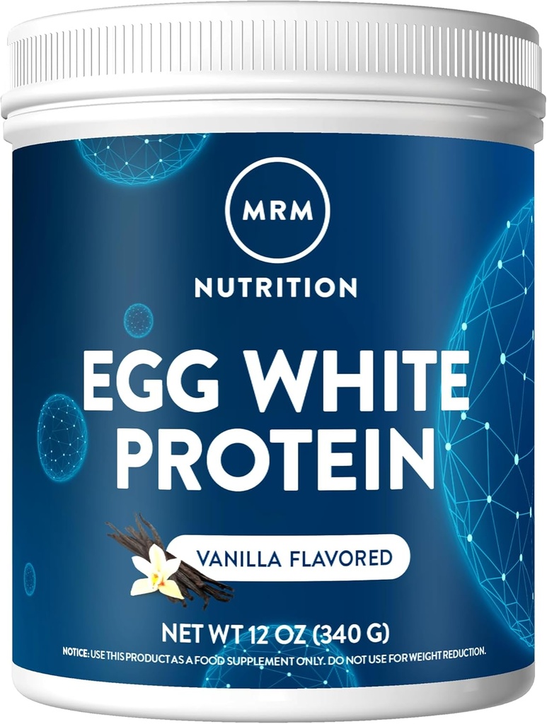 MRM Beslenme Yumurta Beyaz Protein | Vanilla Flavored | 23g Fat-Free protein | Digestive enzimlerle | En Yüksek Biyoloji Değeri | Klinik Olarak Test Edildi | 10 Hizmet
