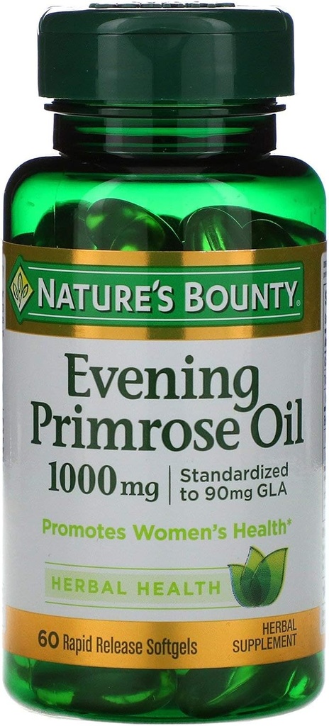 Nature's Bounty Evening Primrose Oil 1000 mg - 60 Hızlı Yayın Softgels