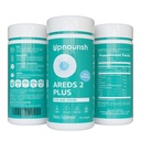 UpNourish AREDS (στα Αγγλικά) 2+ - Advanced Eye Vitamin Supplement for Macular Health and Dry Eye - Lutein, Zeaxanthin, Saffron, Aspaxanthin & DHA - Υποστηρίζει Eye Strain, Pressure, Night Vision - 120 softgels