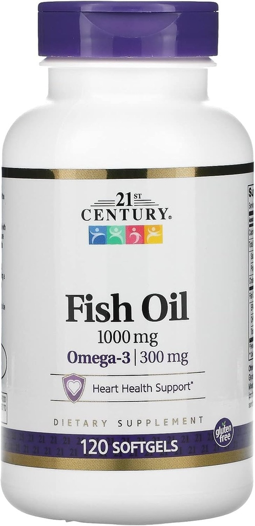 Ιχθυέλαιο 21ου αιώνα, 1.000 mg, 120 Softgels