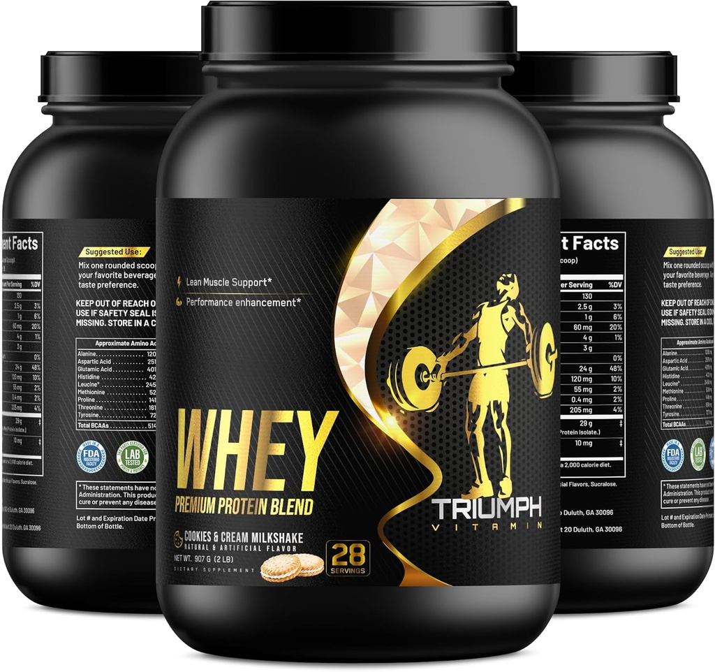 Whey Premium proteini, Kurabiyeler ve Krem Sütshake Flavor, 28 Hizmet, 5 lbs