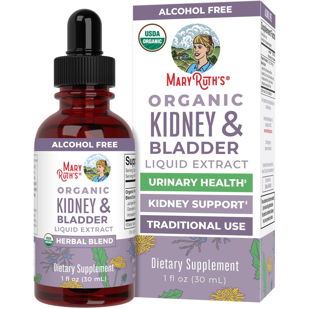 MaryRuth Organics Herbal Supplement Drops | Destek Renal & Urinary Systems | Juniper Berry | Cleavers | Dandelion | Hawthorn | Horsetail & Chanca Piedra | Vegan | Non-GMO | 1 Fl Oz
